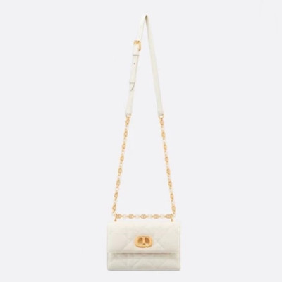 디올 여성 화이트 카로백 - Dior Womens White Caro Bag - dib323x