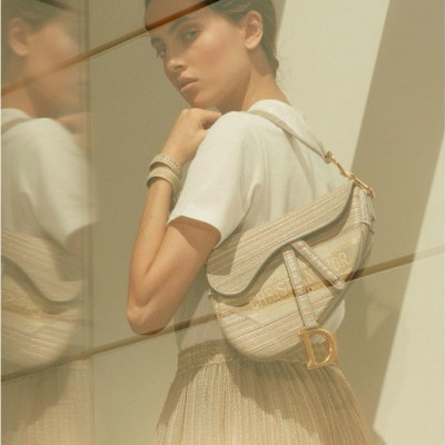 디올 여성 베이지 새들백 - Dior Womens Beige Saddle Bag - dib362x