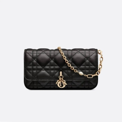 디올 여성 블랙 체인백 - Dior Womens Black Chain Bag - dib368x