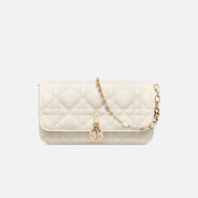디올 여성 아이보리 체인백 - Dior Womens Ivory Chain Bag - dib371x