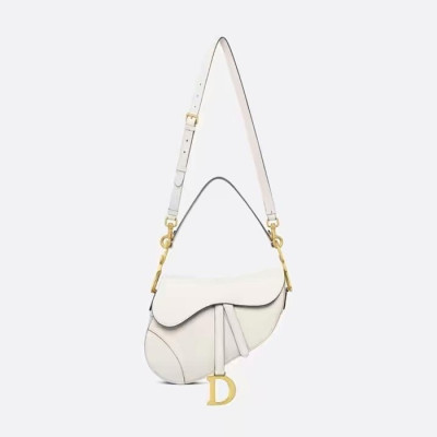 디올 여성 화이트 새들백 - Dior Womens White Saddle Bag - dib392x