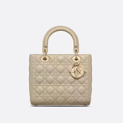 디올 여성 아이보리 레이디 백 - Dior Womens Ivory Lady Bag - dib409x