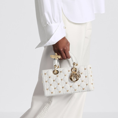 디올 여성 화이트 디조이 백 - Dior Womens White D-Joy Bag - dib424x