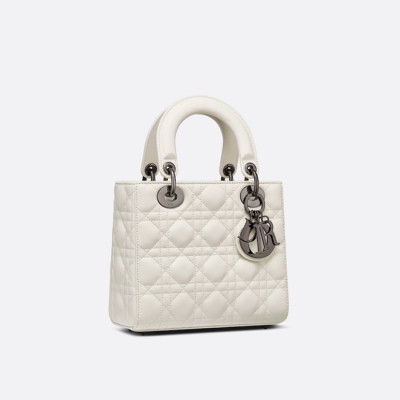 디올 여성 화이트 레이디 백 - Dior Womens White Lady Bag - dib472x