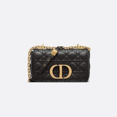 디올 여성 블랙 카로 백 - Dior Womens Mini Caro Bag - dib500x