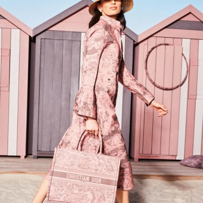디올 여성 핑크 북토트 - Dior Womens Pink Book Tote - dib524x