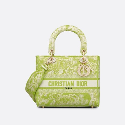 디올 여성 그린 레이디 백 - Dior Womens Green Lady Bag - dib527x