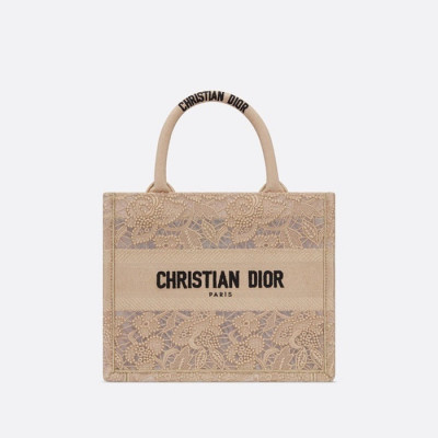 디올 여성 베이지 북토트 - Dior Womens Beige Book Tote - dib560x