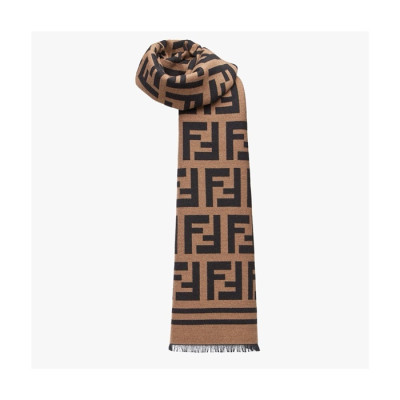 펜디 남/녀 브라운 머플러 - Fendi Unisex Brown Muffler - acc1628x