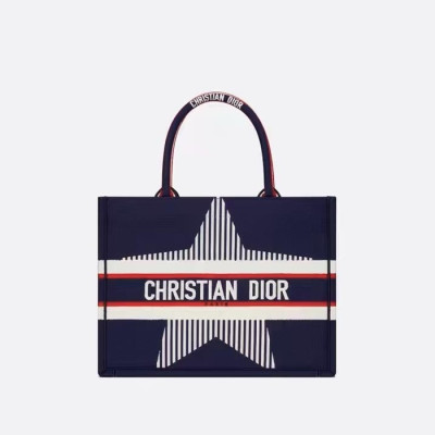 디올 여성 네이비 북토트 - Dior Womens Navy Book Tote - dib686x