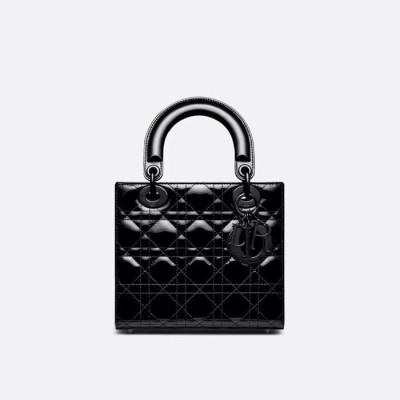 디올 여성 블랙 레이디 백 - Dior Womens Black Lady Bag - dib704x
