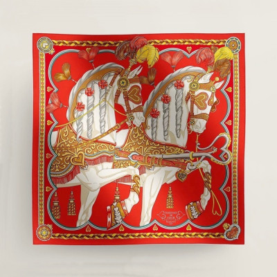 에르메스 여성 레드 스카프 - Hermes Womens Red Scarf - acc1609x