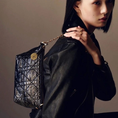 디올 여성 블랙 스타 호보백 - Dior Womens Black Star Hobo Bag - dib878x