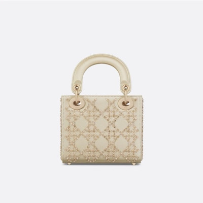 디올 여성 베이지 레이디 백 - Dior Womens Beige Lady Bag - dib888x