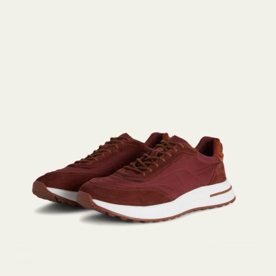 로로피아나 남성 레드 스니커즈 - Loro Piana Mens Red Sneakers - los92x