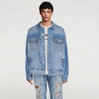 발망 남성 블루 자켓- Balmain Mens Blue Jackets - bac01x