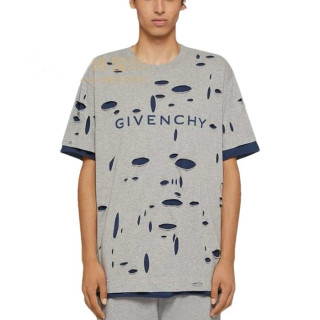 지방시 남성 그레이 반팔티 - Givenchy Mens Gray Tshirts - gic328x