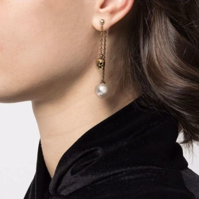 알렉산더 맥퀸 여성 골드 이어링 - Alexander Mcqueen Womens Gold Earring - acc1876x