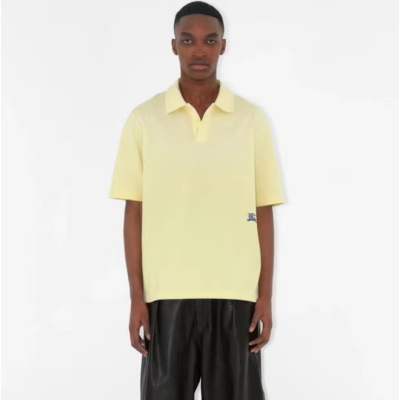 버버리 남성 옐로우 폴로 반팔티 - Burberry Mens Yellow Tshirts - buc287x