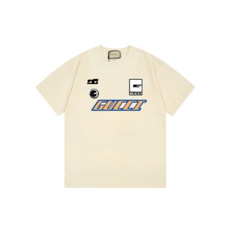 구찌 남성 아이보리 반팔티 - Gucci Mens Ivory Tshirts - guc323x