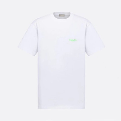 디올 남성 화이트 반팔티 - Dior Mens White Tshirts - dic300x