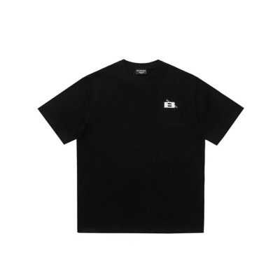 발렌시아가 남성 블랙 반팔티 - Balenciaga Mens Black Tshirts - bac199x