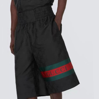 구찌 남성 캐쥬얼 블랙 반바지 - Gucci Mens Black Half-pants - guc331x