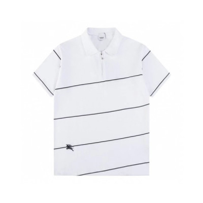 버버리 남성 화이트 폴로 티셔츠 - Burberry Mens White Tshirts - buc298x