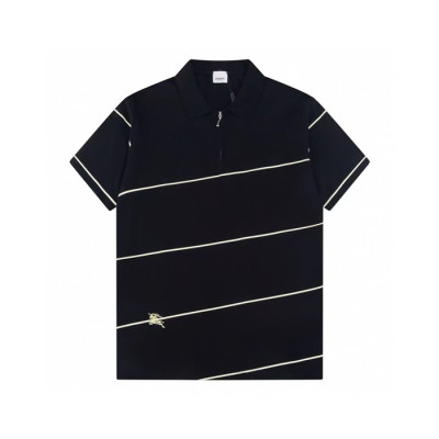 버버리 남성 블랙 폴로 티셔츠 - Burberry Mens Black Tshirts - buc300x
