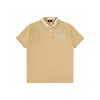 펜디 남성 베이지 티셔츠 - Fendi Mens Beige Tshirts - fec212x