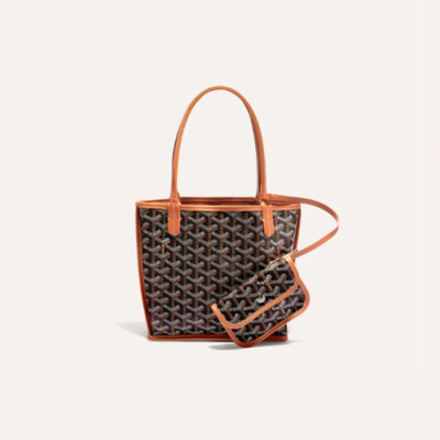 고야드 여성 블랙 탄 앙주 백 미니 - Goyard Womens Mini Anjou Bag - gob1191x