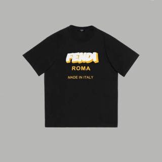 펜디 남성 블랙 티셔츠 - Fendi Mens Black Tshirts - fec214x