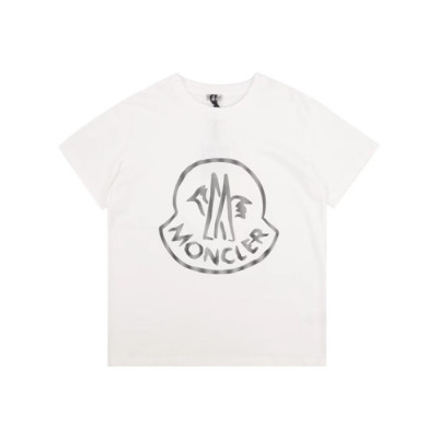 몽클레어 남성 화이트 반팔티 - Moncler Mens White Tshirts - moc185x
