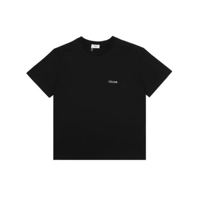 셀린느 남성 블랙 티셔츠 - Celine Mens Black Tshirts - cec11x