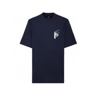 펜디 남성 네이비 티셔츠 - Fendi Mens Navy Tshirts - fec217x