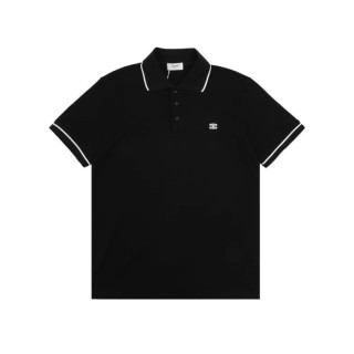 셀린느 남성 블랙 폴로 티셔츠 - Celine Mens Black Tshirts - cec18x