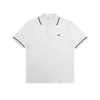 셀린느 남성 화이트 폴로 티셔츠 - Celine Mens White Tshirts - cec19x
