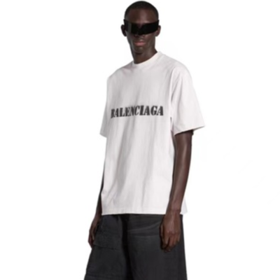 발렌시아가 남성 화이트 반팔티 - Balenciaga Mens White Tshirts - bac205x