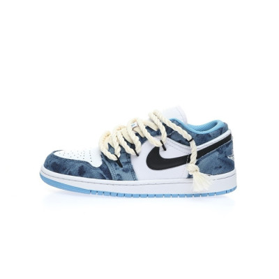 나이키 x Air Jordan 남/녀 블루 스니커즈 - Nike Unisex Blue Sneakers - nis163x