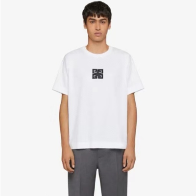 지방시 남성 화이트 반팔티 - Givenchy Mens White Tshirts - gic297x