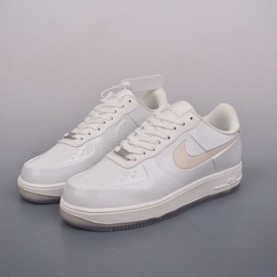 나이키 남/녀 화이트 스니커즈 - Nike Air Force Unisex White Sneakers - nis193x