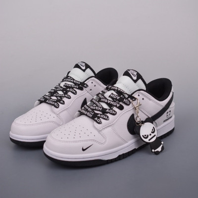 나이키 남/녀 화이트 스니커즈 - Nike SB Dunk Unisex White Sneakers - nis202x
