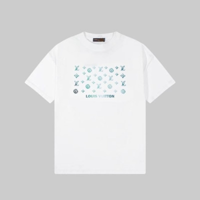 루이비통 남성 화이트 티셔츠 - Louis vuitton Mens White Tshirts - lvc346x