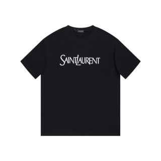 입생로랑 남성 블랙 반팔티 - Saint laurent Mens Black Tshirts - ysc14x
