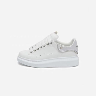알렉산더 맥퀸 남/녀 화이트 스니커즈 - Alexander McQueen Unisex White Sneakers - aqs336x