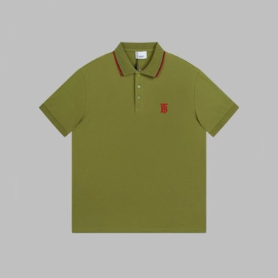 버버리 남성 그린 티셔츠 - Burberry Mens Green Tshirts - buc309x