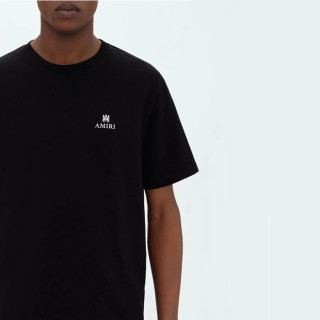 아미리 남성 블랙 반팔티 - Amiri Mens Black Tshirts - amr318x