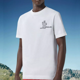 몽클레어 남성 화이트 티셔츠 - Moncler Mens White Tshirts - moc194x