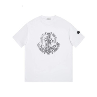 몽클레어 남성 화이트 티셔츠 - Moncler Mens White Tshirts - moc203x