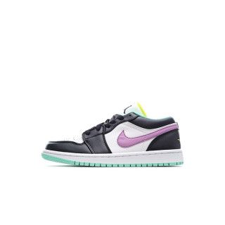 나이키 남/녀 퍼플 스니커즈 - Nike Air Jordan 1 Low Unisex Sneakers - nis521x